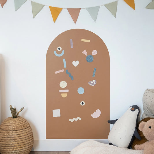 Magnetische muursticker (boog) - Caramel kleur