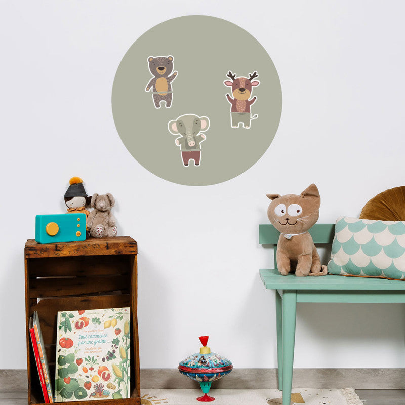 Rond magneetbord groen (56x56cm)