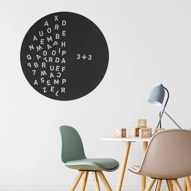 Rond magneetbord zwart (60x60cm)