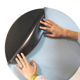 Rond magneetbord blauw (56x56cm)