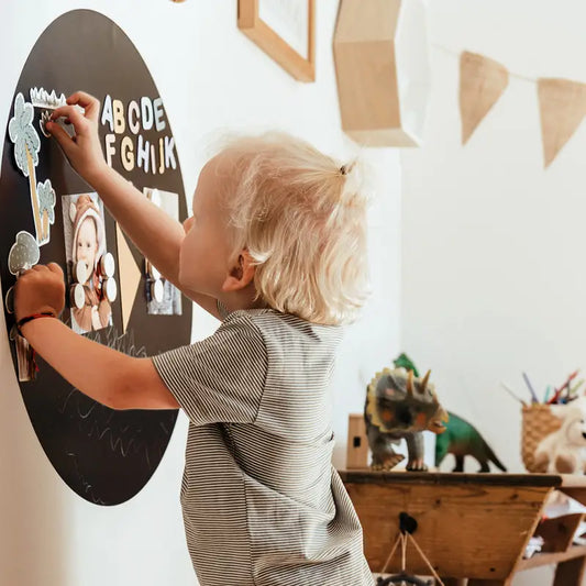 Rond magneetbord zwart (60x60cm)