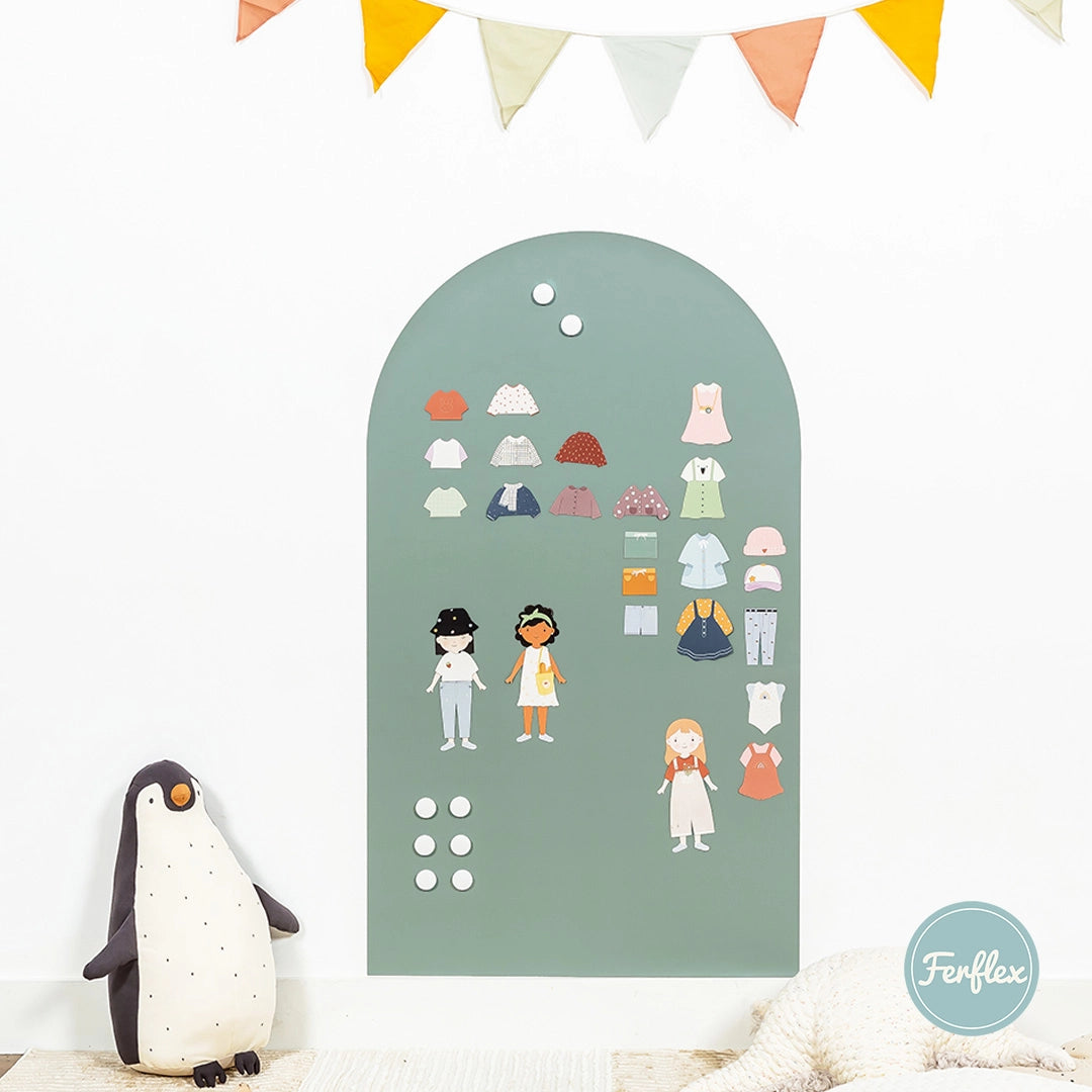 Magnetische muursticker (boog) - Groen